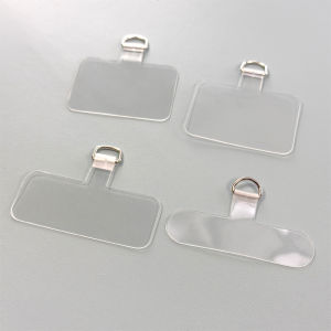 KORMAEX Phone Strap Chain Ins Solid Transparent Soft Gel Clamp Card Holder Top Shell Impact Resistant Non-Breakable Rectangular
