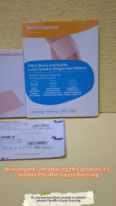 #KlinikKita| Jelonet Dressing 10cm x 10cm 10s 7404 Smith & Nephew Wound Dressings Paraffin Gauze S&N SN