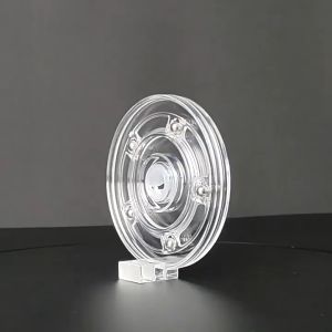 4" Dasar Turntable Akrilik Turntable Acrylic 360 Rotating Display Stand Round Base Jewelry Decor Swivel Plates
