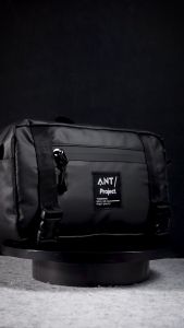 Rev Store - SKYLINE 2 in 1 Waterproof Sling Bag Original - Tas Selempang Hitam Pria Wanita