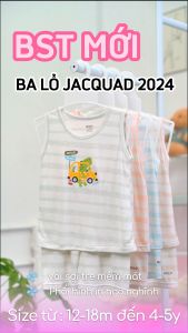 Bộ ba lỗ Arich vải sợi tre thông hơi mềm mát thoáng khí phối sọc in hình cho bé trai bé gái