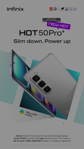 [CHÍNH HÃNG] Infinix HOT 50 Pro+ | 256GB/8GB | AMOLED cong 3D 120Hz
