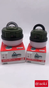 AOKI OmniGlow 520 – Lampu Emergency UFO LED Gantung Baterai Dapat diganti Cas Tipe-C AK-5201Q / AK-5202Q