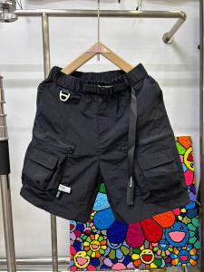 กางเกงขาสั้นทำงานทรงหลวมสำหรับผู้ชาย ทรงหลวม แห้งเร็ว กางเกงขาสั้นชายหาด 5 กระเป๋า กางเกงขายาวทรงหลวมสำหรับฤดูร้อน