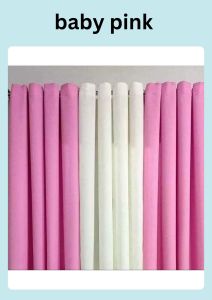7ft 3in1set ring curtain plain katrina