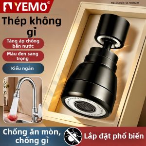 YEMO | Đầu Phun Nước Chống Bắn Tăng Áp Suất Có Thể Xoay Và Mở Rộng Cho Vòi Nước Bếp