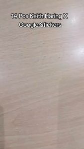 14pcs KEITH HARING X GOOGLE Vinyl Decal Stickers bomb for laptop luggage motorbike