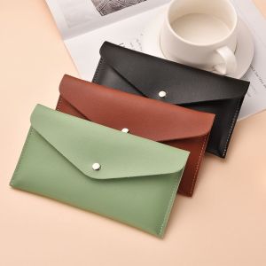 Long Wallet Large Capacity Mobile Phone Bag Mens Money Clip Womens Drivers License Document Storage Bag Simple Design