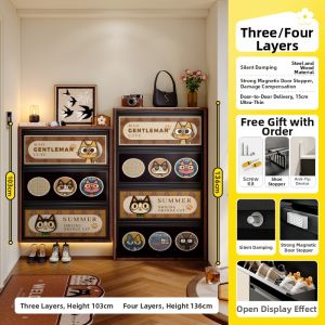 MEISD | Slim Narrow Entrance Hallway Storage Wall-mounted Shoe Cabinet 2026