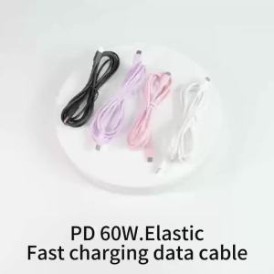 Cáp Sạc Nhanh Siêu Tốc 60W 3A PD Type C Chất Liệu Silicon Lỏng 1M/2M/3M Cáp Sạc USB C To C Dành Cho Điện Thoại Di Động