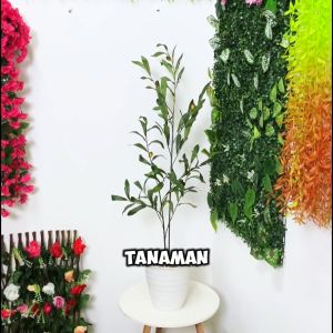 Tanaman Hias Bunga Tangkai Daun Olive Zaitun Artificial Flower Dekorasi Rumah Buatan COD PBP214