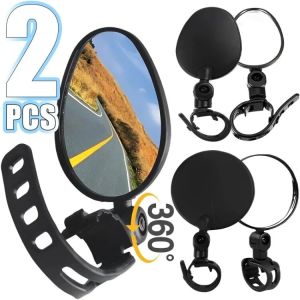 2 cái xe đạp đa năng gương chiếu hậu 360 có thể điều chỉnh xoay Xe đạp xe máy góc rộng cải thiện gương lồi phản xạ phụ kiện đi xe