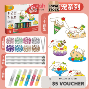 DIY No-Bake Gel Painting Crystal Art Set for Kids Girls Handmade Coloring Pendant Toy