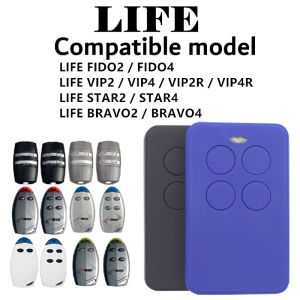 LIFE Garage Remote Transmitter For FIDO 2/FIDO 4/VIP 2/VIP 4/BRAVO2/BRAVO4 433.92MHz Rolling Code Gate Controller