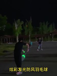 Penghantaran dari China [2025] Shuttle Badminton Glow-in-the-Dark LED Waktu Malam Keanjalan Tinggi Badminton Nilon Tahan Angin Tahan Angin dengan Cahaya 3.5