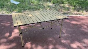 【Fast delivery】Outdoor Picnic Folding Table Camping Box Table Outdoor Folding Table Camping Table Foldable Table Egg Roll BBQ Table Meja Picic Lipat Table Camp Equipment with Carry Bag