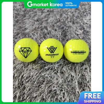 Bộ 3 bóng golf Diamond Wings M5 bóng bay xa độ nảy cao màu vàng bóng (hộp trong suốt) TA3845645