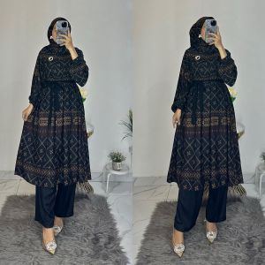 ONESET TUNIK+HIJAB/ONESET TUNIK RAYON/SETCEL TUNIK HIJAB ZARAA