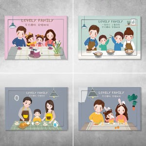 Decorative Sticker for Electric Meter Box Self Adhesive Living Room Dining Room Cartoon Family Wall Decal PVC Material