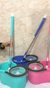 SPIN MOP/ ALAT PEL PRAKTIS/ ALAT PEL KEKINIAN/ ALAT PEL MODERN/ BERPUTAR 360 DERAJAT (SPIN MOP - GREEN) SHENAR