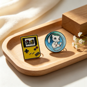 Bandai | 2Pcs Anime Handheld Game Console Enamel Pins Kawaii Game Metal Brooch Badge Jewelry Gift for Game Lovers & Anime Enthusiasts