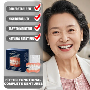 ORALHOE Adaptable Fitted Functional Complete Dentures Comfortable Fit Easy to Clean & Maintain Anti-wear Long-lasting Stable