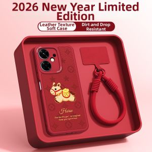 imobile | Horse Print New Year Red Full Coverage Anti-Drop Case