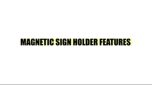 SG Stock Magnetic Sign Holder Photo Award Frame Poster Display for Document Certificate Paper Picture Art Display
