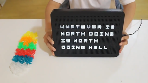 LED Pixel Letter LightBox DIY Luminous Nail Mother 6 Colors USB Battery Wedding Christmas Day Party Message Board