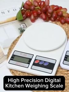 High Precision Digital Kitchen Weighing Scale Electronic Measuring Portable Baking LCD Display