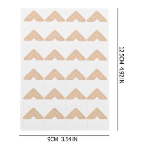 20Sheet Self Adhesive Photo Mounting Corners 1 Sheet 24Pcs Durable Kraft Paper for Scrapbooking Photo Album Wedding Guestbook Decor