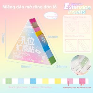 SANNIANERBAN | Ghi Chú Dán Không Lỗ cho Tờ Lỏng
