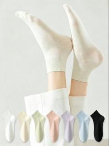 PISSA | Anti-Odor Anti-Fungal Non-Slip Short Socks Cotton Summer