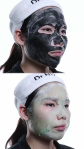 Dr.Niks Pore Clearing Bubble Mask 25ml (1ชิ้น) ดร.นิกส์ พอร์เคลียริ่ง บับเบิ้ลมาสก์ มาร์คหน้า