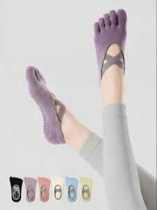 PRIMEET | Non-slip Pilates Yoga Five-finger Socks