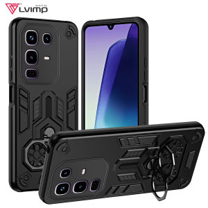 Military Armor Case For Infinix Note 50 Pro 4G Metal Ring Stand Cover For Infinix Note 50s 50x Rotate Metal Bracket Cover Coque