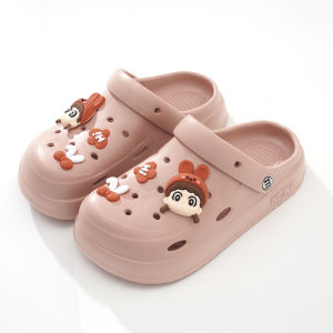 Hole Shoes Men Summer Outdoor Non-Slip Closed-Toe Slippers Shit Feeling Athleisure Dual-Use Sandals Beach Fashion