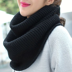 Womens Elegant Scarf - Breathable Thick Warm Infinite Loop Scarf for Casual Weekend Outings Hand Washable Winter Accessories