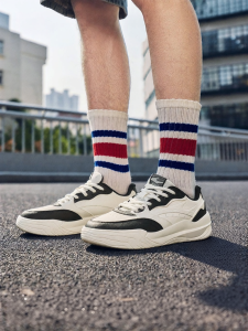 Erke | Thick Sole Summer New Sneakers Black and White Casual
