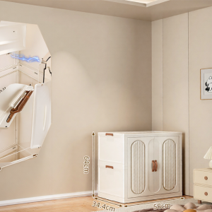 WENKEXIN | Portable Folding Closet Sturdy and Durable Cabinet