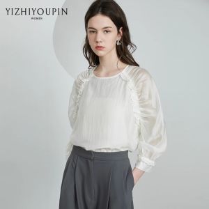 Silk-like Viscose Blend Spring/Summer Blouse