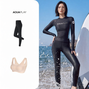 AQUAPLAY | Sun Protection Snorkeling Diving Womens Long Sleeve Long Pants Rash Guard Set