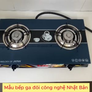 Bếp gas đôi kính công nghệ Nhật Bản