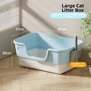 HELLOLEIBOO | Anti-splashing Semi-enclosed Portable Dedicated Cat Litter Box