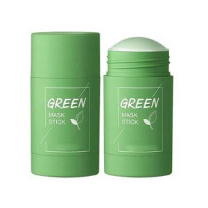 K.Green Tea facial mask Stick 1pcs remove blackheads Acne Cleansing Beauty Skin Moisturizing Hydrating Whitening facial mask Stick Solid facial mask stick