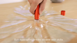 (ร้านค้าไทย）Baseus ค้อนทุบกระจกนิรภัย 2in1 รุ่น Sharp Tool Safety Hammer (Window+breaking+Safety belt cutting）