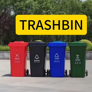 30L 50L 100L 120L 240L Trash Bin with Wheels Cans Large Trash Cans Plastic Wheeled Trash Cans