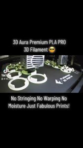 3D AURA 2.85mm PLA PRO 1kg 3D Printer Filament Printing Material Ultimaker BigRep BCN3D Leapfrog