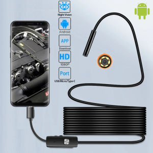 5.5mm 7mm Endoscope Camera HD Waterproof Micro IP67 Endoscopic for Laptop PC Android Mobile Cars Industrial USB Type C Cameras