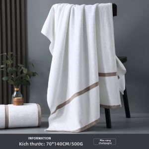 CREATE LOVE | Khăn Tắm Thấm Hút Bông Cotton Trắng Cao Cấp cho Người Lớn